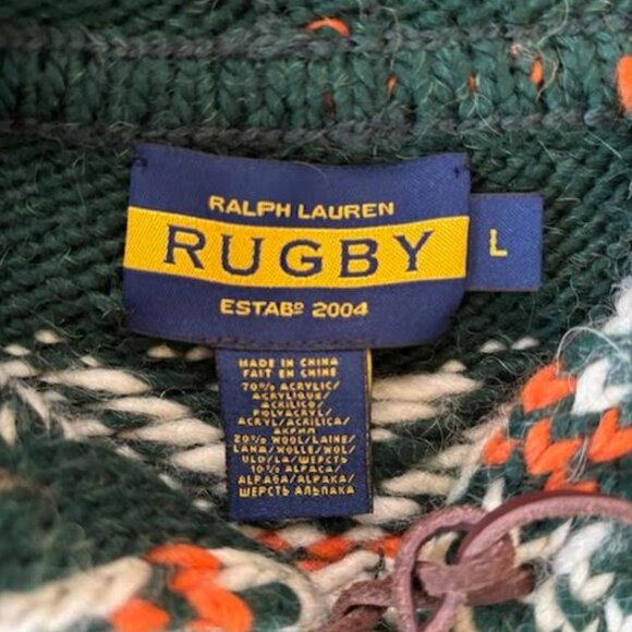 Rugby Ralph Lauren Hooded Reindeer Sweater - Picture 2 of 5
